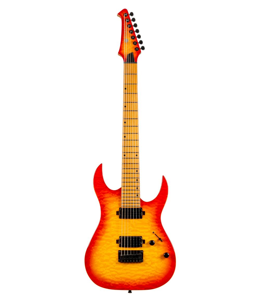 SPIRA Guitars S-507 QFB Fireburst