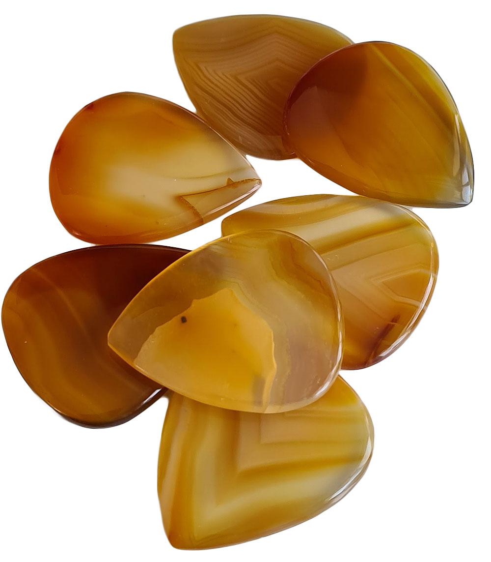 Maybach Guitar Pick Karneol Flat