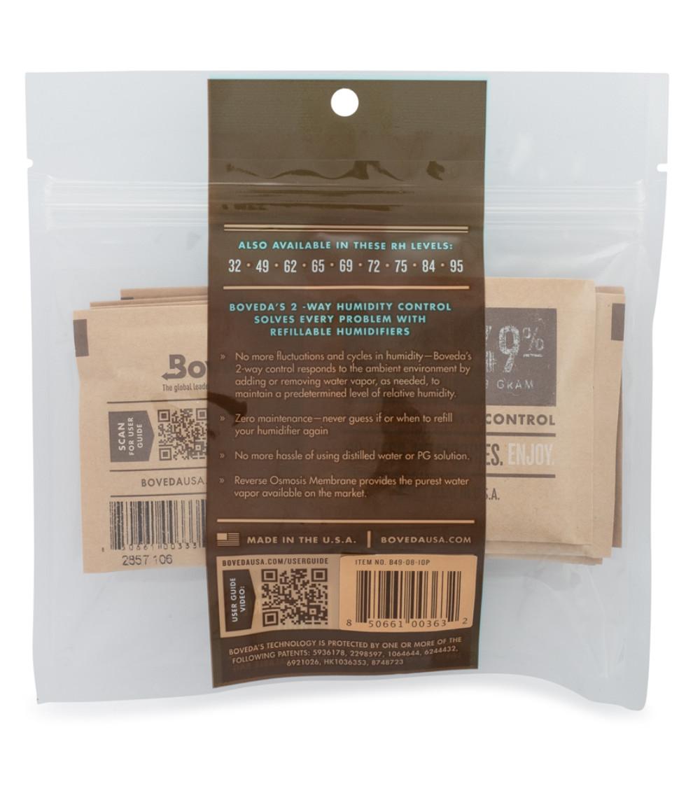 Boveda Size 8, 10-Pack 49% RH - 1 pc.