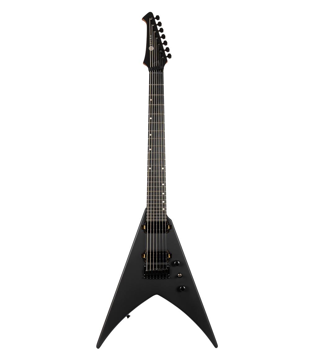 SPIRA Guitars V-407 MBK Satin Black